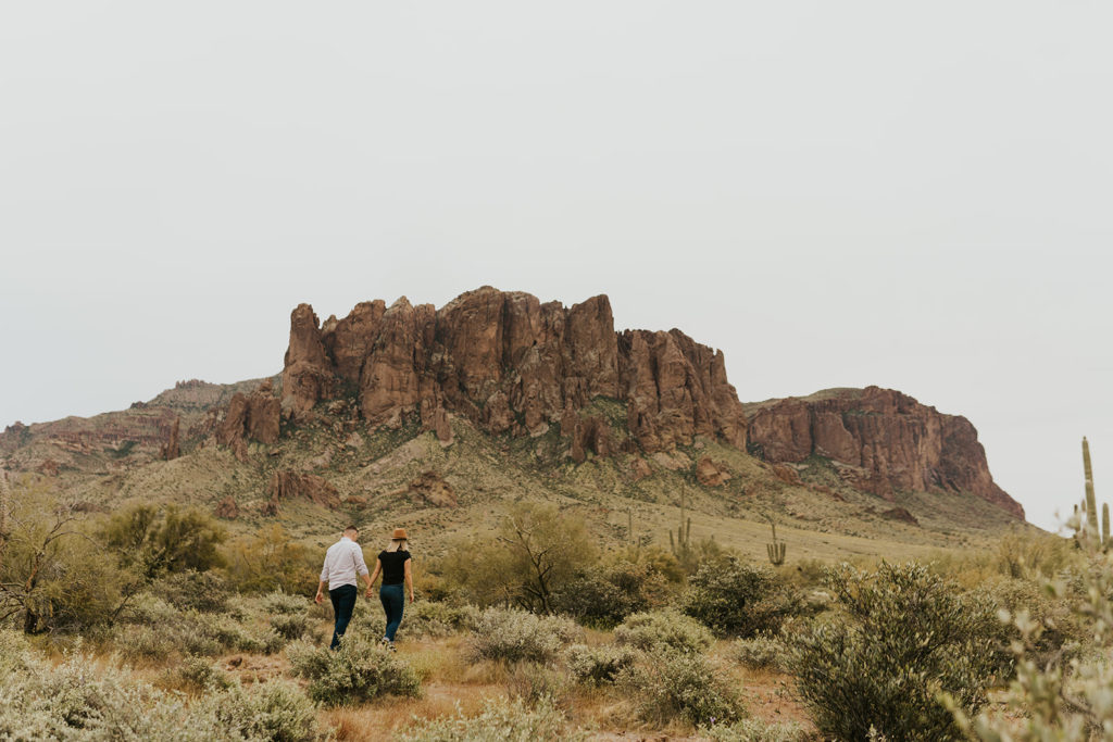 Spring Engagement Photos at Superstition Mountains